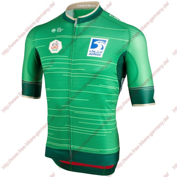 Profiteams UAE Tour 2019 Green Trikot Kurzarm Outlet Radtrikot Kaufen