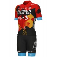 Bahrain Victorious 2023 Set(Kurzarmtrikot+Trägerhose)-ALE Radsport-Profi-Team Radtrikot Kaufen