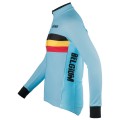 BELGIEN 2022 Radtrikot langarm-Radsport-National-Team Radtrikot Kaufen
