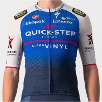 Quick Step-Alpha Vinyl 2022 CLIMBER'S 3.1 Radtrikot kurzarm(langer RV)-Radsport-Profi-Team Radtrikot Kaufen