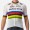 Quick Step-Alpha Vinyl Straßenrad Weltmeister Regenbogentrikot 2022 Competizione Radtrikot kurzarm-Radsport-Profi-Team Radtrikot Kaufen