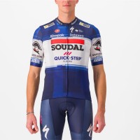 Soudal Quick-Step 2023 Set(Competizione Radtrikot+Competizione Trägerhose)-Radsport-Profi-Team Radtrikot Kaufen
