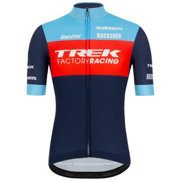 Trek Factory Racing XC 2022 Radtrikot kurzarm(langer Reißverschluss)-Radsport-Profi-Team Radtrikot Kaufen