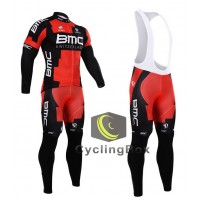 2015 BMC Fahrradbekleidung Radtrikot Satz Langarm und Lange Trägerhose Radtrikot Kaufen