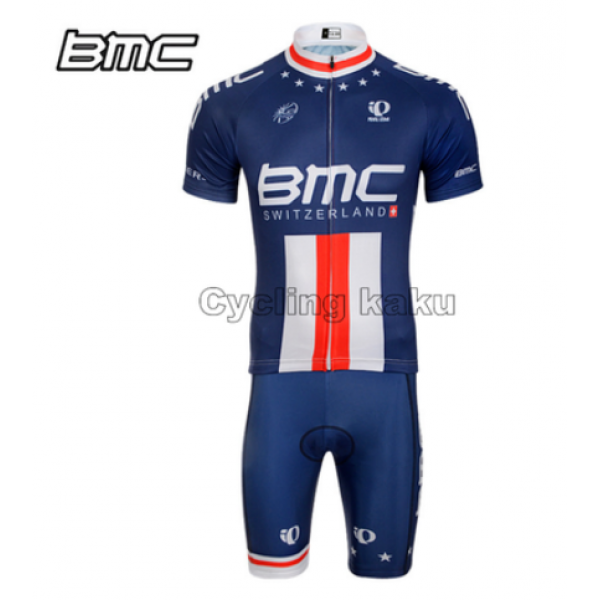 2015 BMC Proteam Blau Radbekleidung Radtrikot Kurzarm und Fahrradhosen Kurz Radtrikot Kaufen