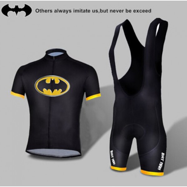 2015 Bat-Man Fahrradbekleidung Satz Fahrradtrikot Kurzarm Trikot und Kurz Trägerhose Radtrikot Kaufen