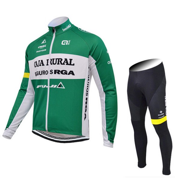 2015 CAJA RURAL Fahrradbekleidung Radtrikot Satz Langarm und Lange Fahrradhose Radtrikot Kaufen