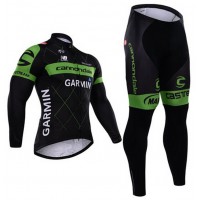 2015 Cannondale Garmin Fahrradbekleidung Radtrikot Satz Langarm und Lange Fahrradhose Radtrikot Kaufen