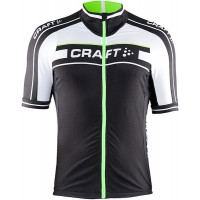 2015 Craft Bike Grand Tour Schwarz-Weiß-Grün Radtrikot Kurzarm Radtrikot Kaufen