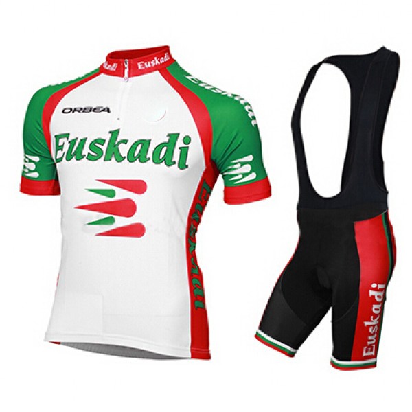2015 Orbea Euskadi Fahrradbekleidung Satz Fahrradtrikot Kurzarm Trikot und Kurz Trägerhose schwarz Radtrikot Kaufen