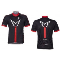 2015 Felt Radtrikot Kurzarm schwarz rot Radtrikot Kaufen