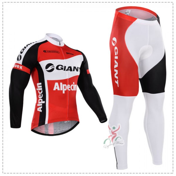 2015 Giant Fahrradbekleidung Radtrikot Satz Langarm und Lange Fahrradhose Radtrikot Kaufen