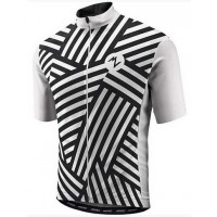 2015 MORVELO Radtrikot Kurzarm schwarz Weiß Radtrikot Kaufen
