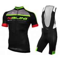 2015 Nalini Grechetto Schwarz fluorescence Fahrradbekleidung Satz Fahrradtrikot Kurzarm Trikot und Kurz Trägerhose Radtrikot Kaufen