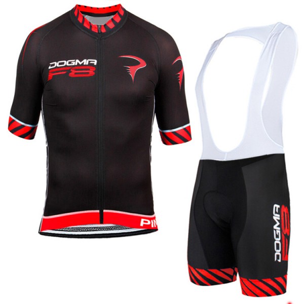 2015 Pinarello F8 Rote Fahrradbekleidung Satz Fahrradtrikot Kurzarm Trikot und Kurz Trägerhose Radtrikot Kaufen