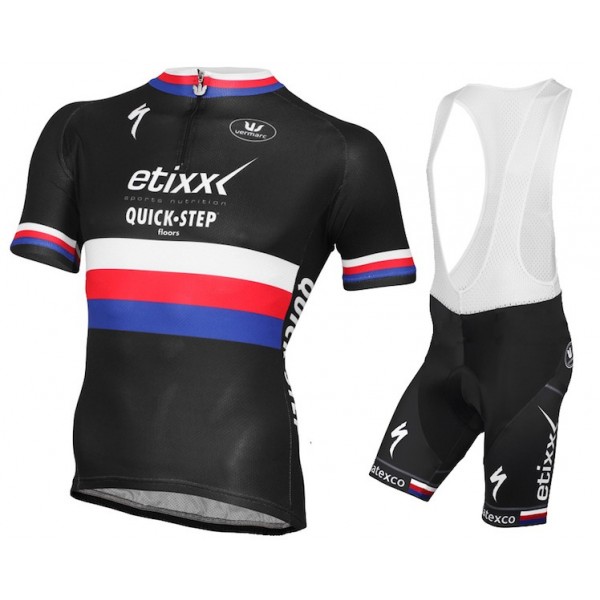 Etixx Quick-Step Champion Tsjechisch 2015 Fahrradbekleidung Satz Fahrradtrikot Kurzarm Trikot und Kurz Trägerhose Radtrikot Kaufen Etixx Quick-Step Champion Tsjechisch 2015 Fahrradbekleidung Satz Fahrradtrikot Kurzarm Trikot und Kurz Trägerhose Radtrikot Kaufen