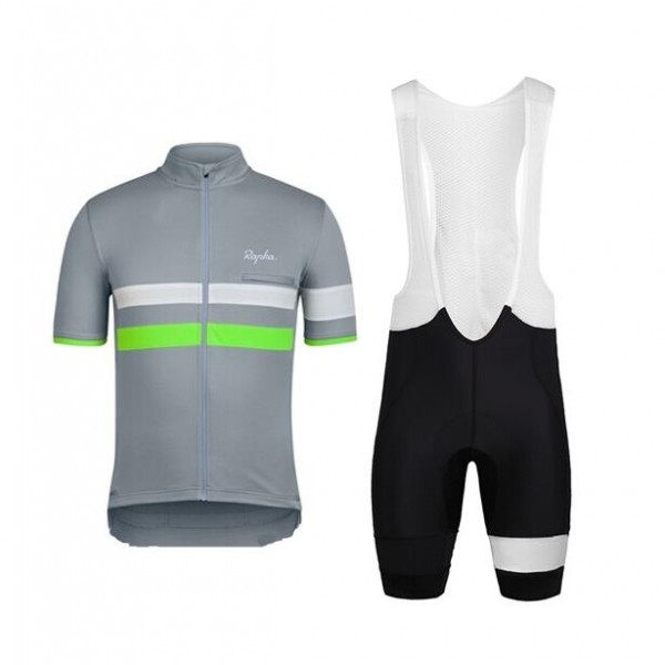 2015 Rapha Gris Fahrradbekleidung Satz Fahrradtrikot Kurzarm Trikot und Kurz Trägerhose Radtrikot Kaufen