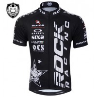 2015 Rock Racing Radtrikot Kurzarm schwarz Radtrikot Kaufen