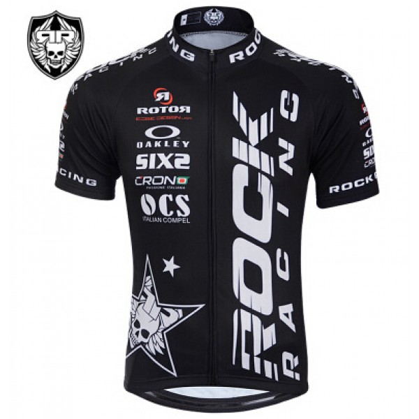 2015 Rock Racing Radtrikot Kurzarm schwarz Radtrikot Kaufen