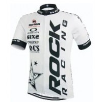 2015 Rock Racing Weiß Radtrikot Kurzarm Radtrikot Kaufen