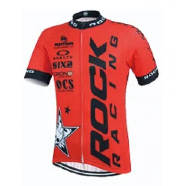 2015 Rock Racing Rot Radtrikot Kurzarm Radtrikot Kaufen