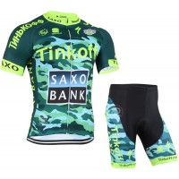 2015 Tinkoff Saxo Bank Camouflage Radbekleidung Radtrikot Kurzarm und Fahrradhosen Kurz Radtrikot Kaufen