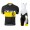 2015 Proteam Scott Schwarz-Gelb Fahrradbekleidung Satz Fahrradtrikot Kurzarm Trikot und Kurz Trägerhose Radtrikot Kaufen