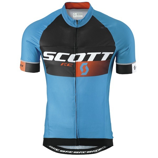 2015 Scott RC Pro Schwarz-Blau Radtrikot Kurzarm Radtrikot Kaufen