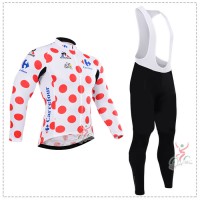 2015 Tour de France Fahrradbekleidung Radtrikot Satz Langarm und Lange Trägerhose Radtrikot Kaufen