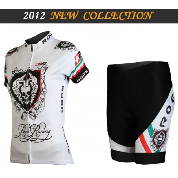 2012 Damen rock racing Radbekleidung Radtrikot Kurzarm und Fahrradhosen Kurz Radtrikot Kaufen 2012 Damen rock racing Radbekleidung Radtrikot Kurzarm und Fahrradhosen Kurz Radtrikot Kaufen