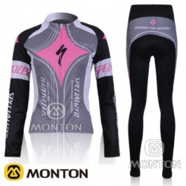 2010 Specialized Damen Fahrradbekleidung Radtrikot Satz Langarm und Lange Fahrradhose Radtrikot Kaufen