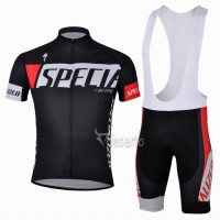 Specialized Racing Radtrikot Kurzarm und Kurz Trägerhose Kits Schwarz Radtrikot Kaufen