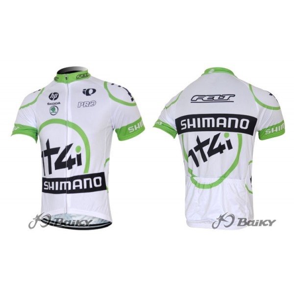2012 Shimano 1t4iRadtrikot Kurzarm Weiß Grün Radtrikot Kaufen