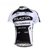Kuota Indeland Pro Team Radtrikot Kurzarm Schwarz Weiß Radtrikot Kaufen