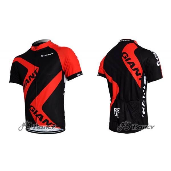 2012 Giant Ride Life Radtrikot Kurzarm Schwarz Rot Radtrikot Kaufen