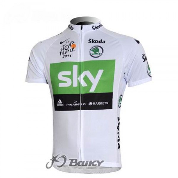 SKY Pro Team Radtrikot Kurzarm Weiß Grün Radtrikot Kaufen SKY Pro Team Radtrikot Kurzarm Weiß Grün Radtrikot Kaufen