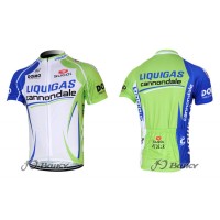 2012 Liquigas Cannondale Radtrikot Kurzarm Grün Weiß Radtrikot Kaufen