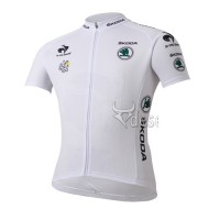 Tour de France le coq sportif Weißen Trikots Radtrikot Kurzarm Radtrikot Kaufen