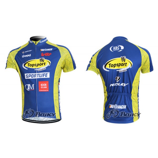 2012 Topsport Radtrikot Kurzarm Blau Gelb Radtrikot Kaufen 2012 Topsport Radtrikot Kurzarm Blau Gelb Radtrikot Kaufen