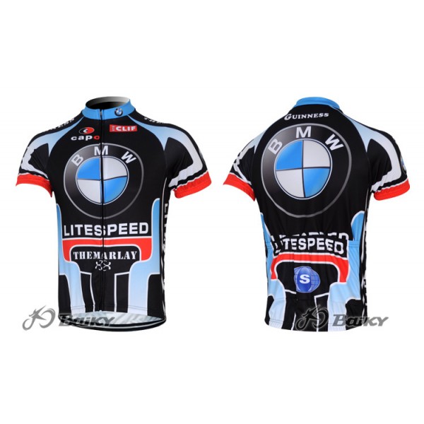 2012 Litespeed BMW Radtrikot Kurzarm Blau Schwarz Radtrikot Kaufen 2012 Litespeed BMW Radtrikot Kurzarm Blau Schwarz Radtrikot Kaufen