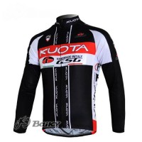 Kuota GSG Pro Team Fahrradtrikot Langarm Schwarz Rot Radtrikot Kaufen