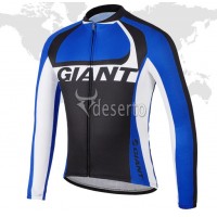 2014 Giant Fahrradtrikot Langarm Schwarz Blau Radtrikot Kaufen