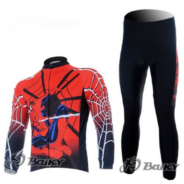Spiderman Radbekleidung Satz Fahrradtrikot Langarm und Lang Radhose Rot Radtrikot Kaufen