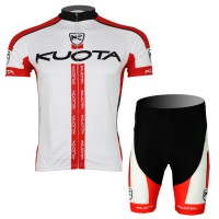 2013 KUOTA Radtrikot Kurzarm und Kurz Radhose Kits Weiß Rot Radtrikot Kaufen
