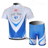 Pearl Izumi Radbekleidung Radtrikot Kurzarm und Fahrradhosen Kurz Weiß Blau Radtrikot Kaufen