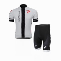 2014 Pinarello Radbekleidung Radtrikot Kurzarm und Fahrradhosen Kurz Schwarz Weiß Radtrikot Kaufen