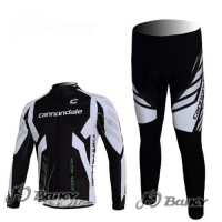 Cannondale Pro Team Fahrradbekleidung Radtrikot Satz Langarm und Lange Fahrradhose Schwarz Weiß Radtrikot Kaufen