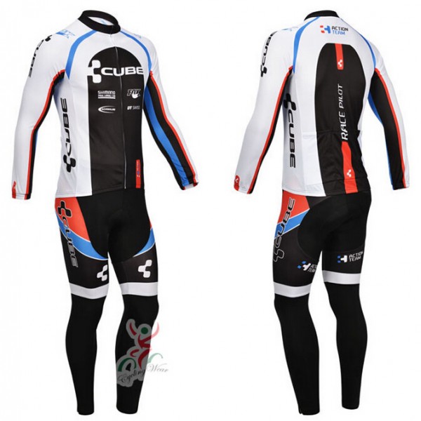 2013 Cube Fahrradbekleidung Radtrikot Satz Langarm und Lange Fahrradhose Radtrikot Kaufen