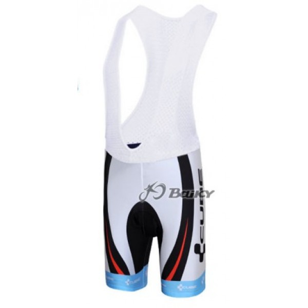 Cube Fintro Pro Team Kurz Trägerhose Weiß Rot Radtrikot Kaufen