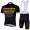 2013 Livestrong Fahrradbekleidung Satz Fahrradtrikot Kurzarm Trikot und Kurz Trägerhose Schwarz Gelb Radtrikot Kaufen
